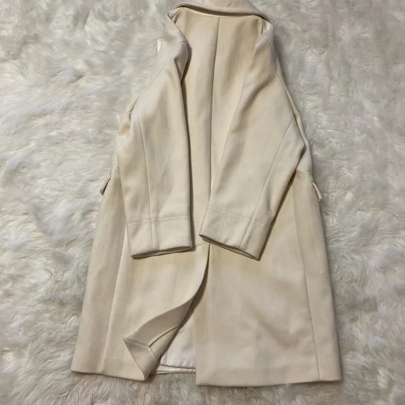 Zara Cream Trench Coat - Picture 12 of 13